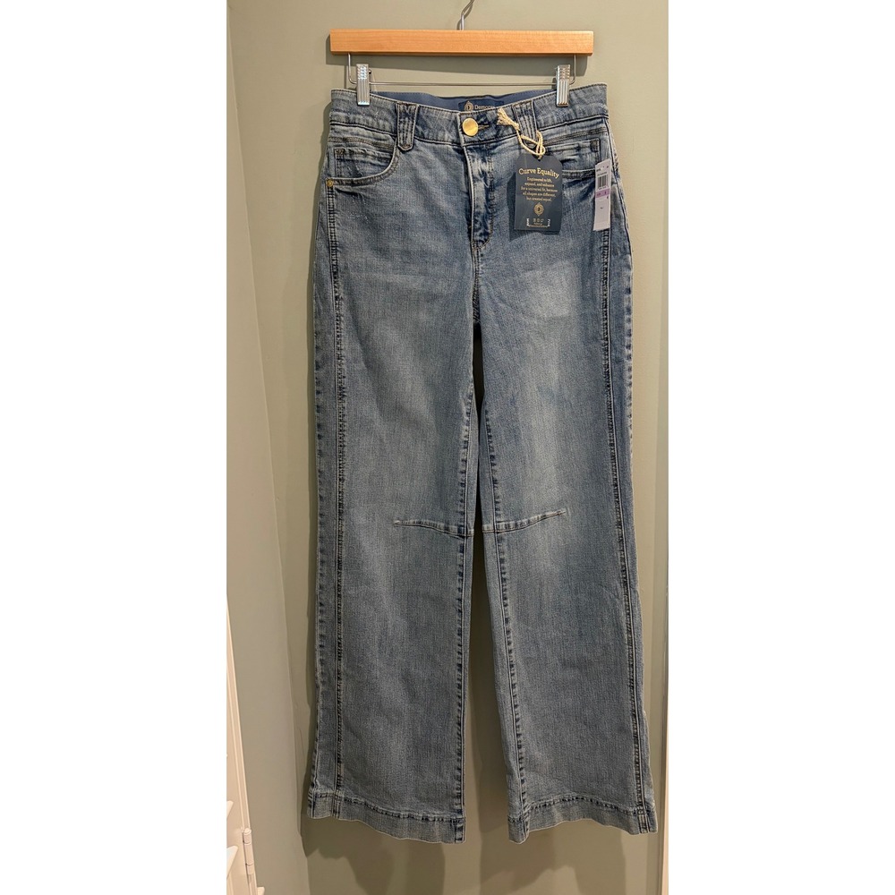 Democracy Absolution Skyrise Wide Leg Jeans Light Wash Size 6 B2941YD534 NWT